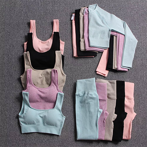 Seamless Woman Sportswear Yoga Sets Workout Sports Bra Gym Clothing High Waist Legging Fitness Women Tracksuit Athletic Outfits