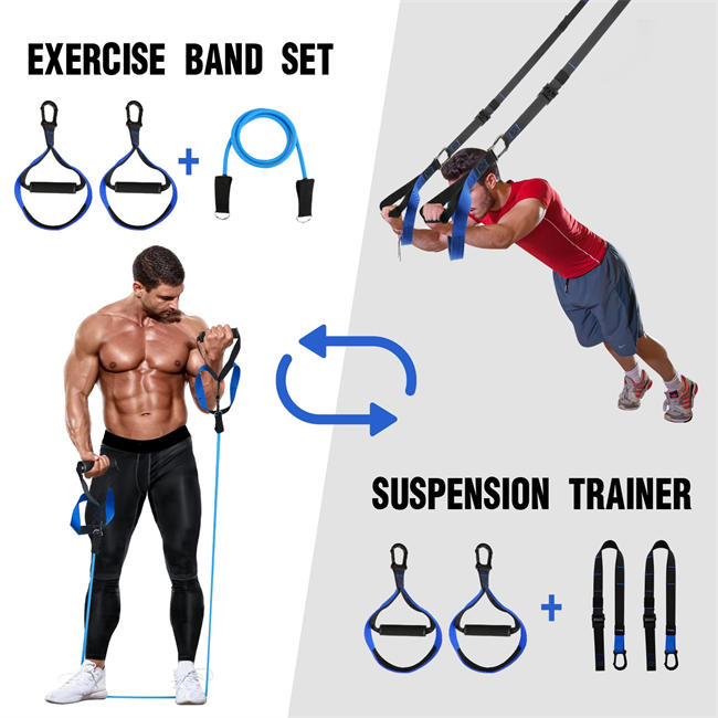 Suspension Trainer 3.0, Bodyweight Resistance Training Kit for Full-Body Workout, Home Gym