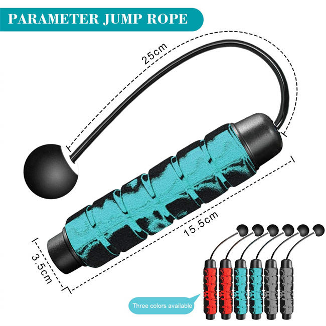 Weighted Cordless Jump Rope for Fitness[Suitable for Different Ages and Levels] Ropeless Jump Rope for Boxing MMA WOD Training, BOD Rope Beachbody MBF,High Speed Rope Skipping for Narrow Space