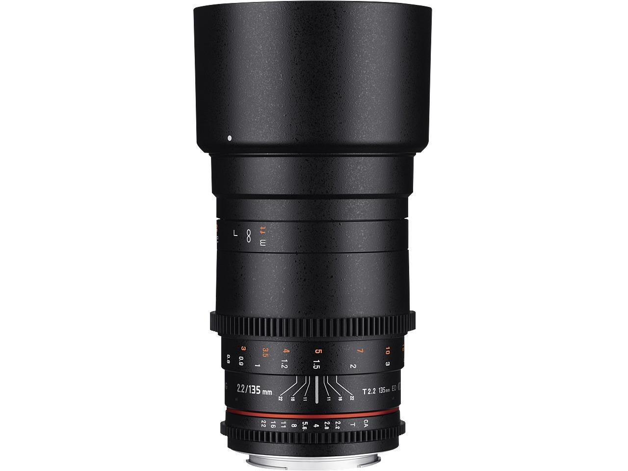 Rokinon 135mm T2.2 Cine DS Ultra Multi Coated Lens for Sony E-Mount #DS135M-NEX