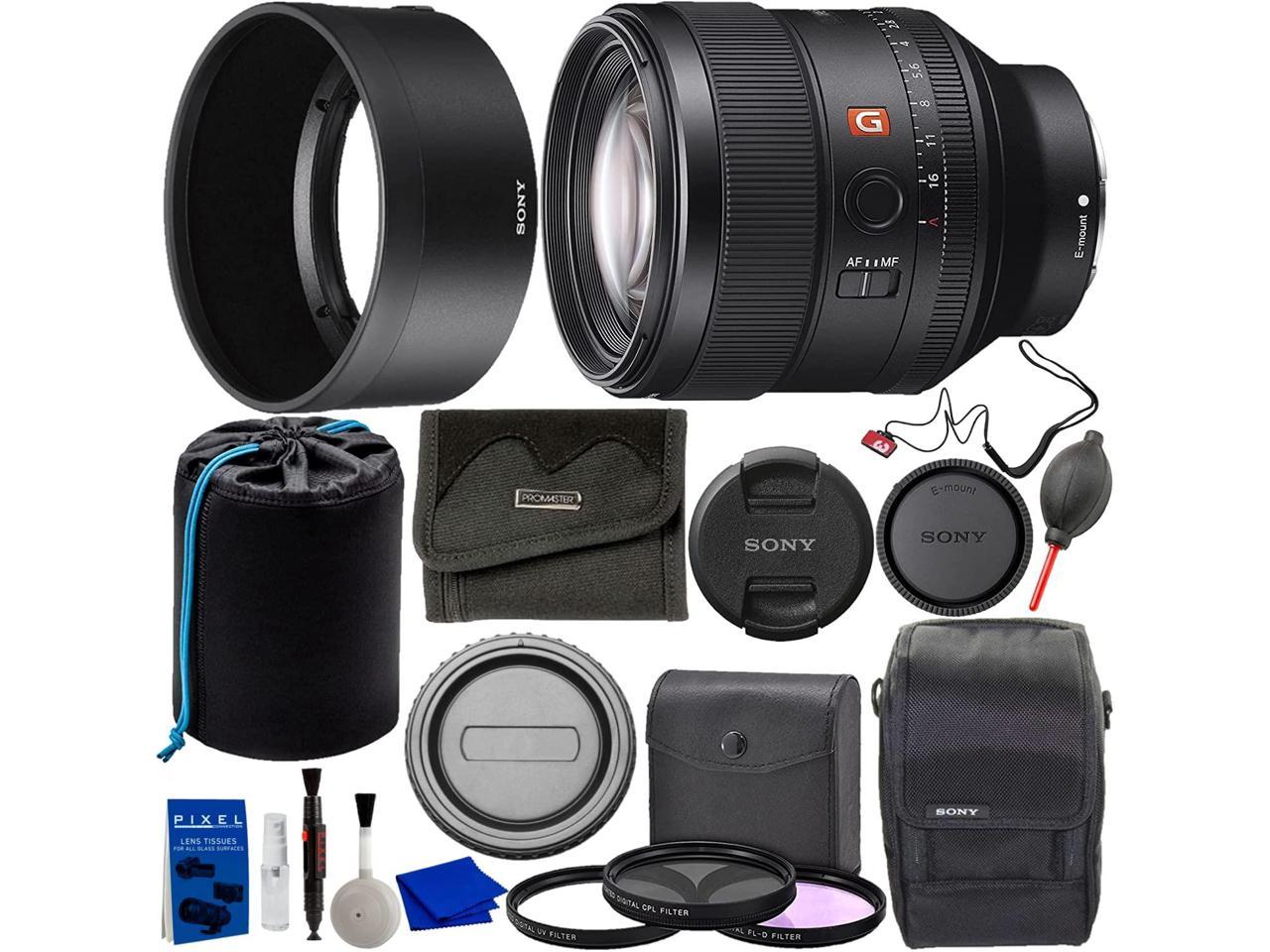 Sony FE 85mm F1.4 GM (SEL85F14GM) Camera Lens Bundle with 3PC Filter Kit