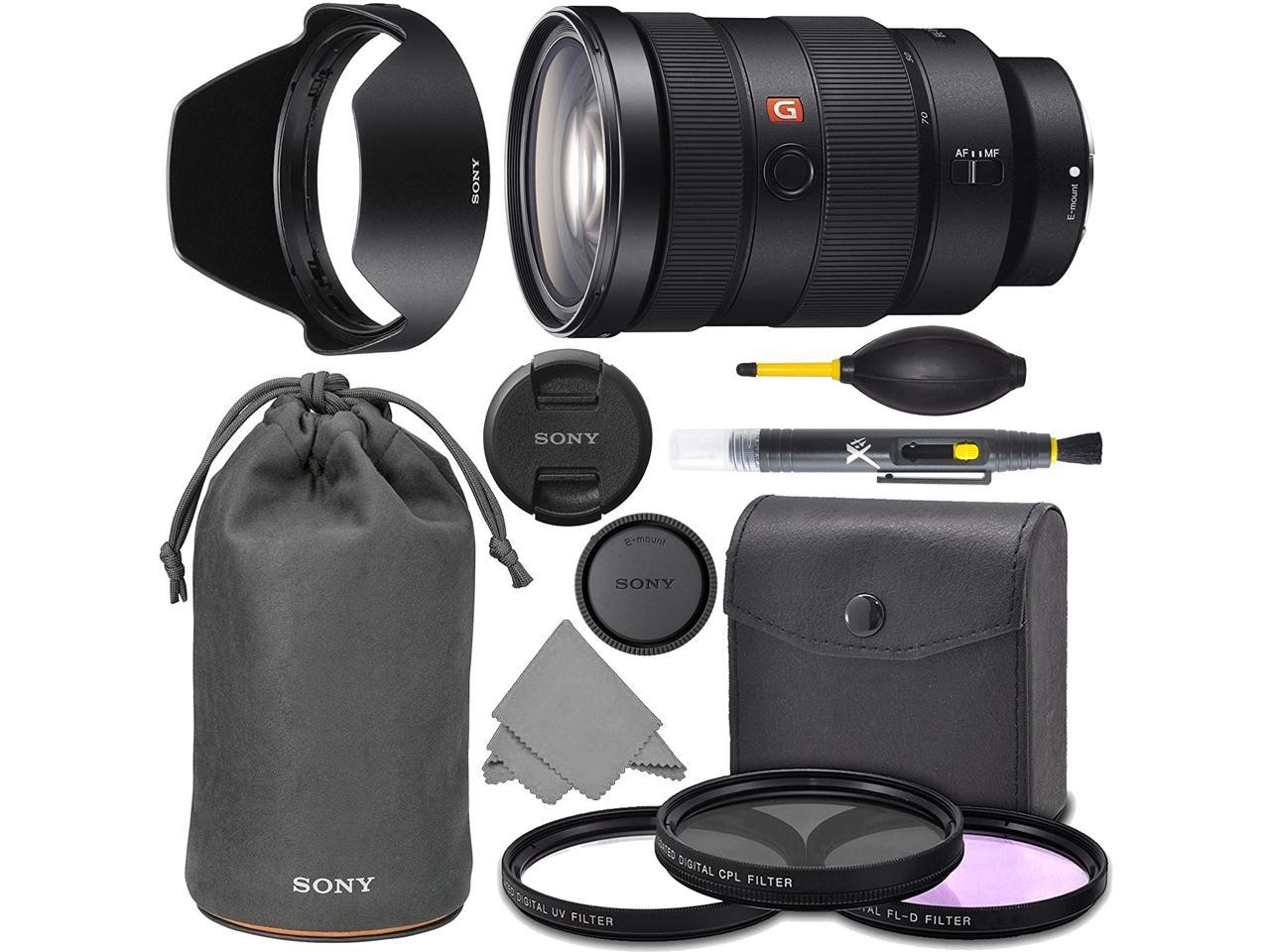 Sony FE 24-70mm f2.8 GM: Sony FE 24-70mm f/2.8 GM Lens G Master Series Pro Lens + AOM Pro Starter Bundle Kit - SEL2470GM - International Version